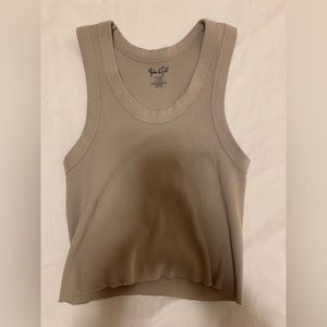 John Galt Tan Crop Top